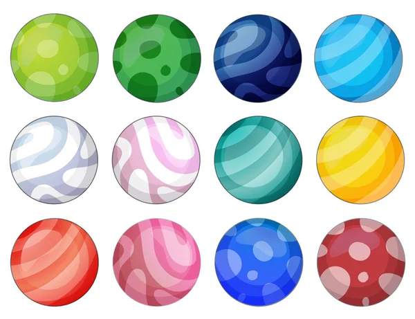 Bolas coloridas — Vetor de Stock