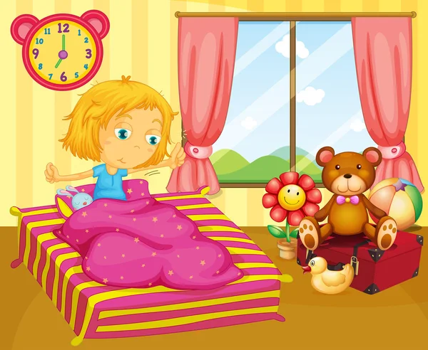 Niña despertando imágenes de stock de arte vectorial | Depositphotos Niña despertando imágenes de stock de arte vectorial | Depositphotos