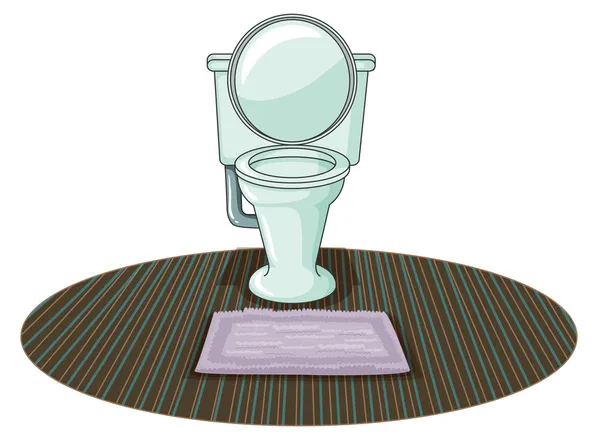 Un bol de toilette — Image vectorielle