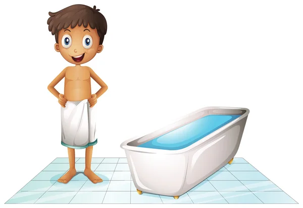 Vectores de stock de Niño bañandose dibujo, ilustraciones de Niño