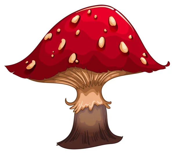 Ein riesiger roter Pilz — Stockvektor