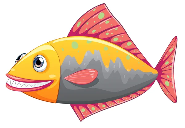 A colorful big fish — Stock Vector