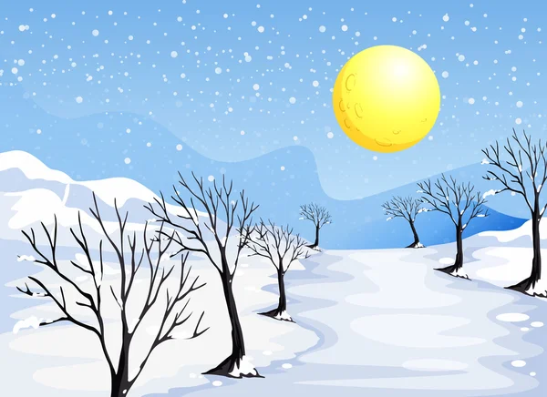 Una temporada de invierno — Archivo Imágenes Vectoriales