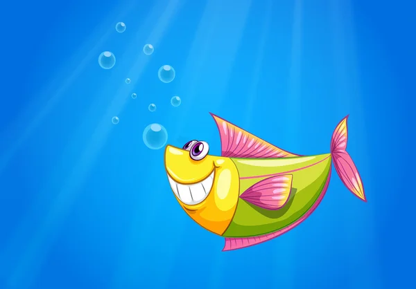 A fish in the sea — Stock Vector
