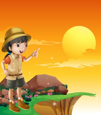 uçurumu duran bir kadın explorer