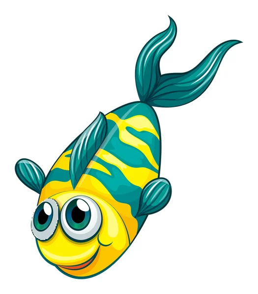 Un pez acuático — Vector de stock