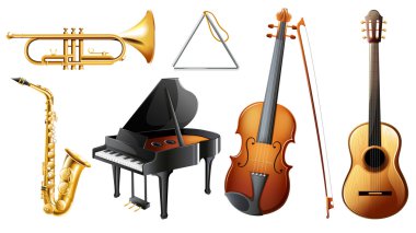 Müzik aletleri seti