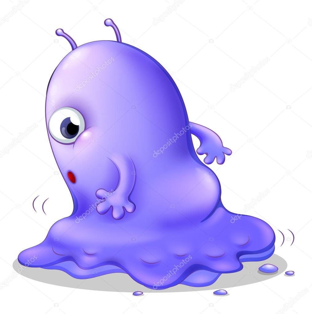 想要逃跑紫怪物u2014 图库矢量图像© interactimages #30988095