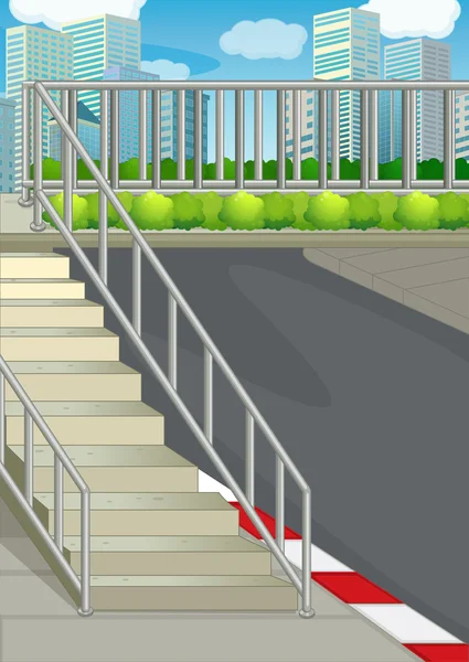 Eine Autobahn an der Straße — Stockvektor