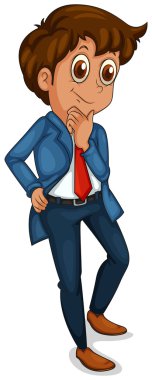 yakışıklı bir işadamı