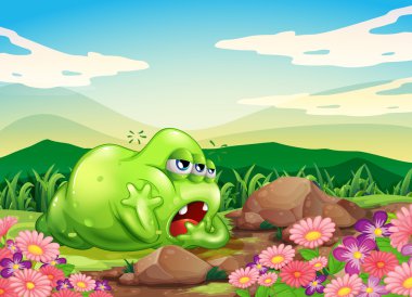 hilltop Garden dinlenme bir canavar