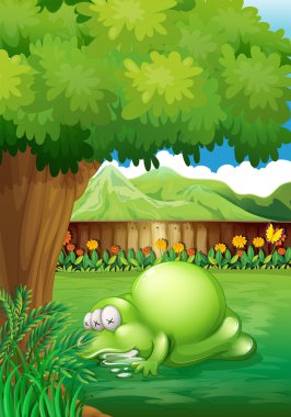 Uyuyan bir canavar ile yard