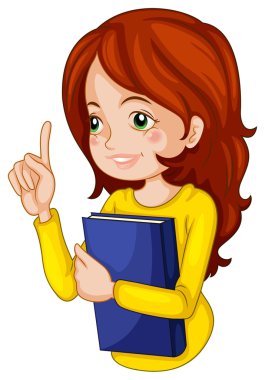 Cilt tutan bir bayana