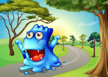 seyahat eden bir canavar