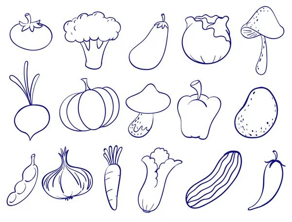 Design de doodle de frutas —  Vetores de Stock