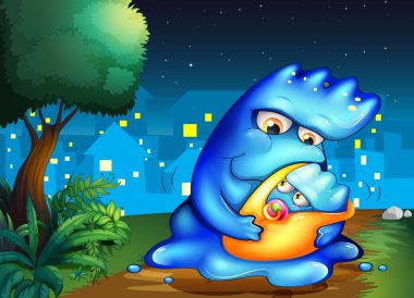 bir canavar ve onun çocuk köyü arasında