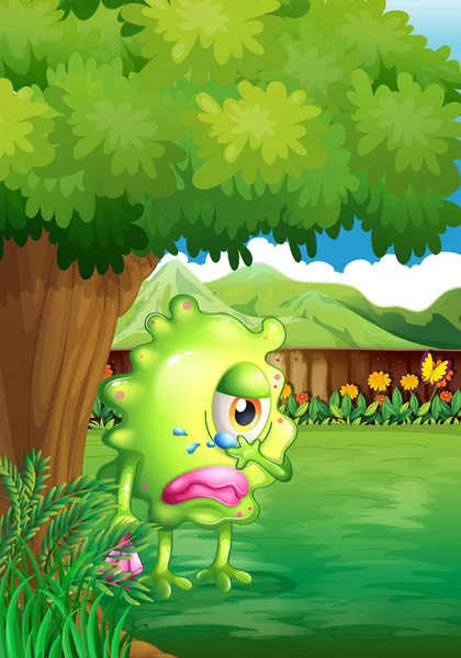 ağlayan bir canavar ağacının altında