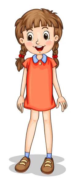 A smiling young girl — Stock Illustration A smiling young girl Royalty Free Stock Illustrations