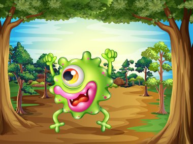 Bir canavar ormanda kayıp