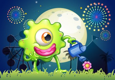 Karnavalda bitki sulama canavar