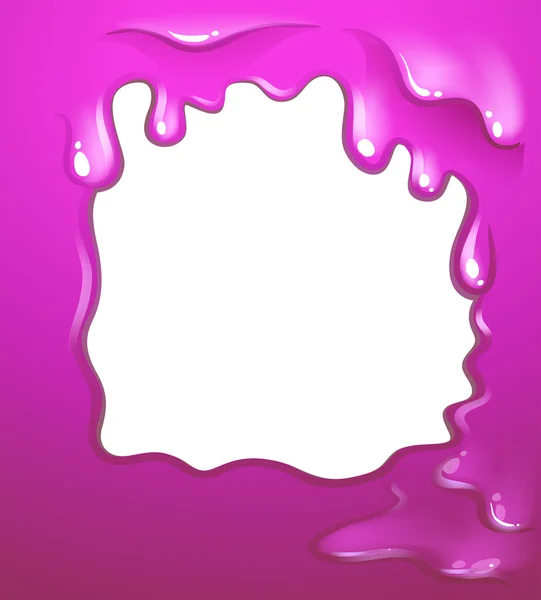 Un dessin de bordure de couleur rose — Image vectorielle