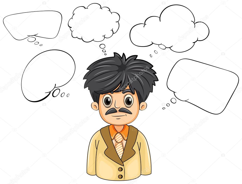 Resultado de imagem para ilustração de pensamentos