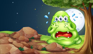 kayaların ağlayan bir canavar