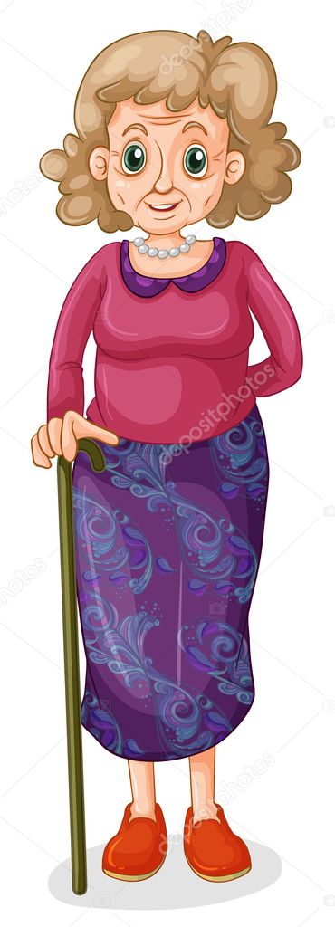 A beautiful grandmother A beautiful grandmother