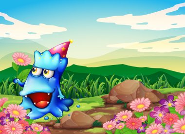 bir canavar Garden hill yukarıda