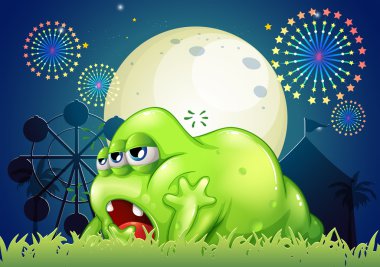 uykulu yeşil canavar eğlence parkı