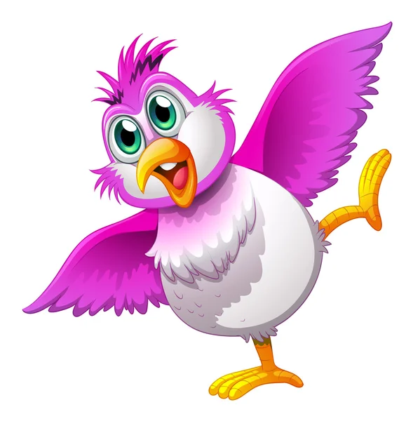 Un oiseau coloré mignon — Image vectorielle