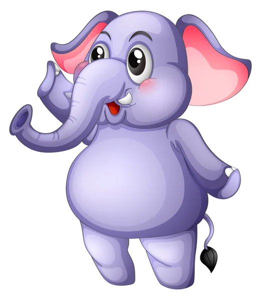 Un jeune éléphant gris — Image vectorielle