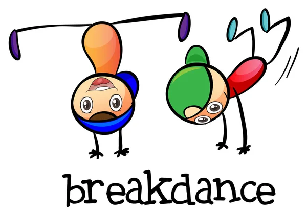Breakdance — Stockvektor