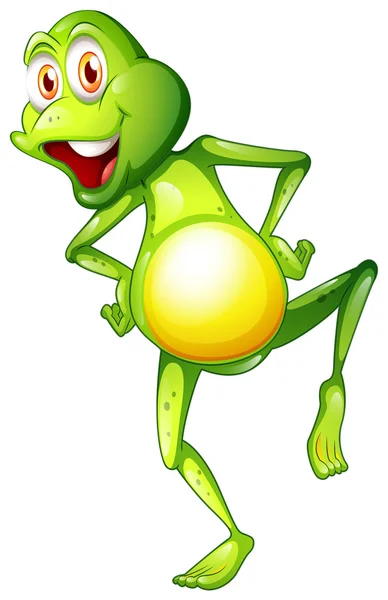 一只顽皮的青蛙 — 图库矢量图片
