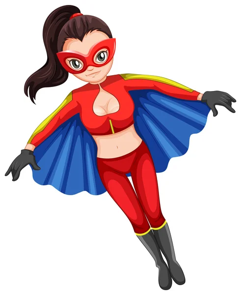 Una superheroína — Vector de stock