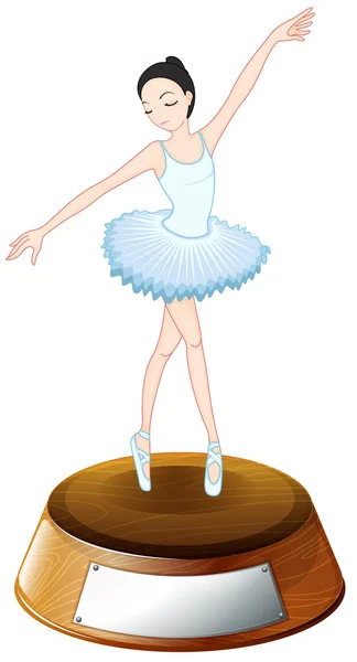 Een ballerina trofee — Stockvector