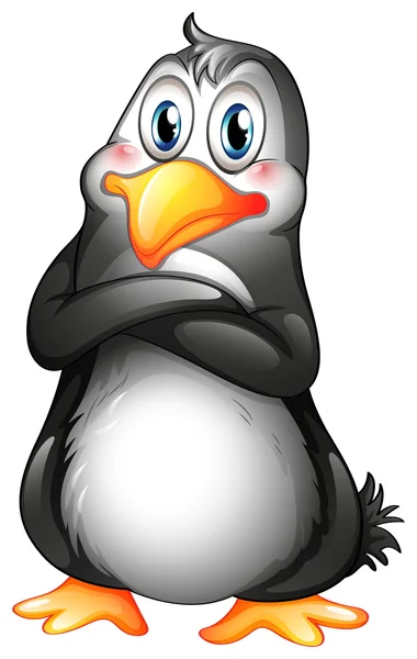 A fat penguin — Stock Vector