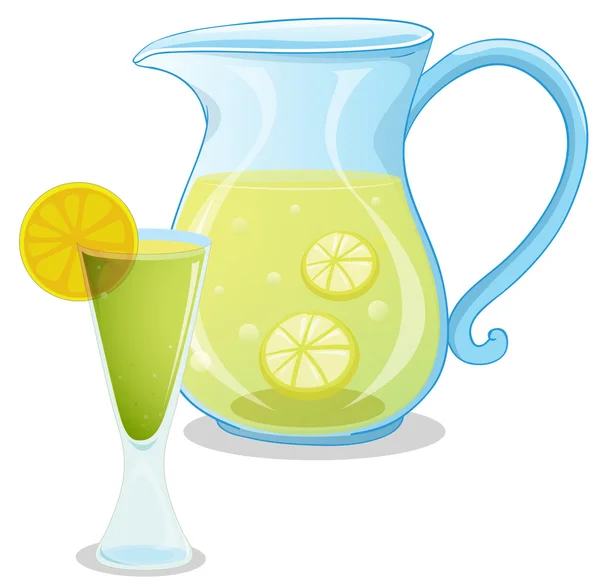A pitcher of lemonade — Stock Vector