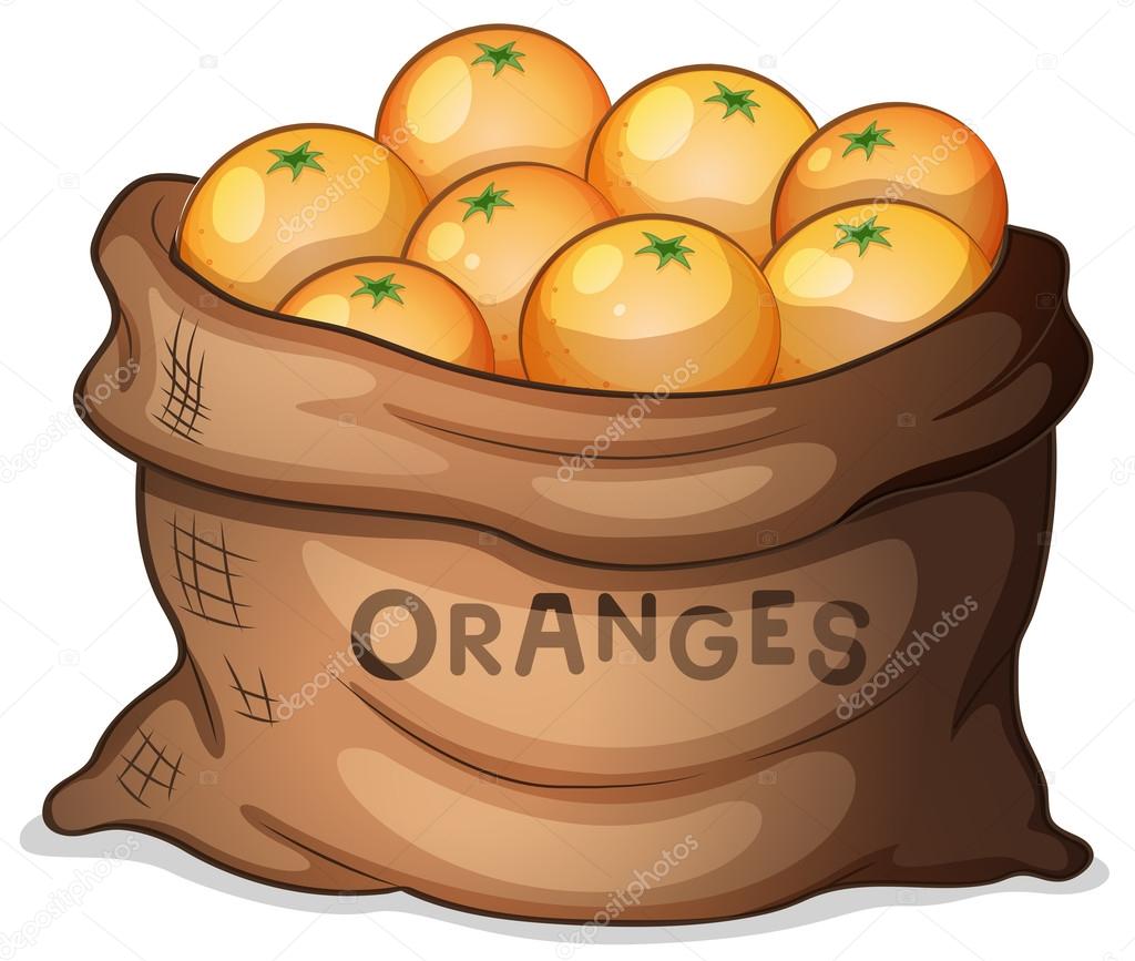 A sack of oranges