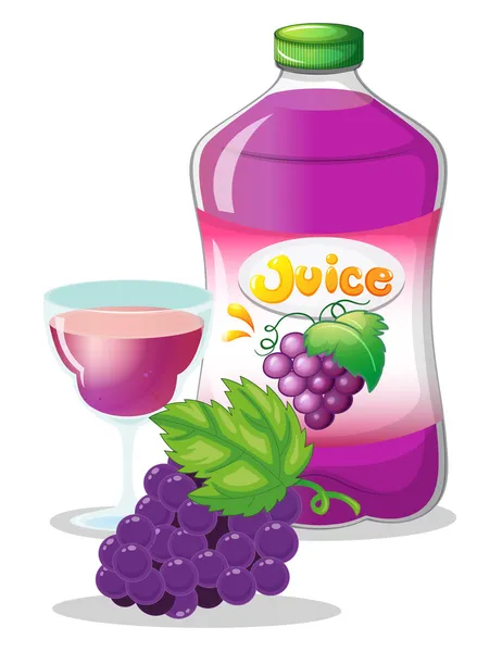 Grape juice — Stock Vector