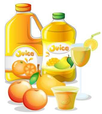 farklı meyve suyu içecekler