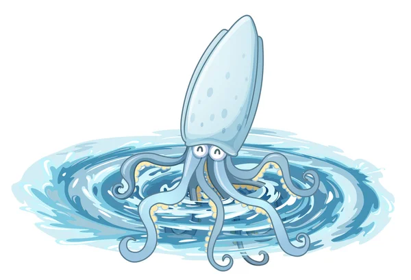 Un calamar gigante — Archivo Imágenes Vectoriales