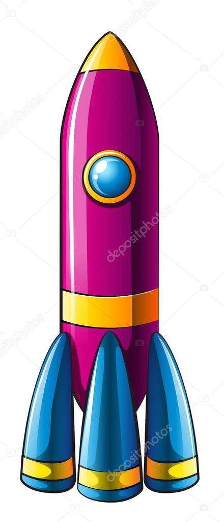 A colorful rocket