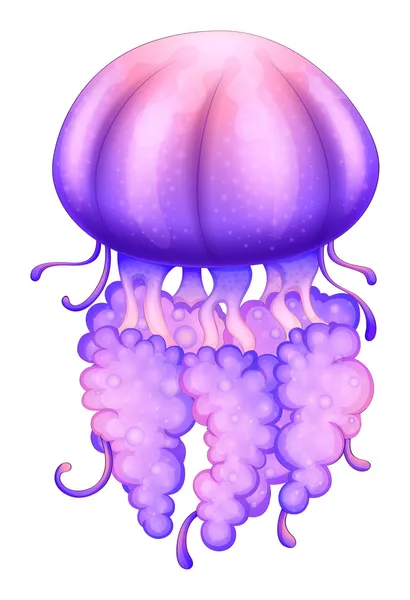 A lavender jellyfish — Stock Vector