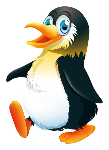 Een pinguïn wandelen — Stockvector