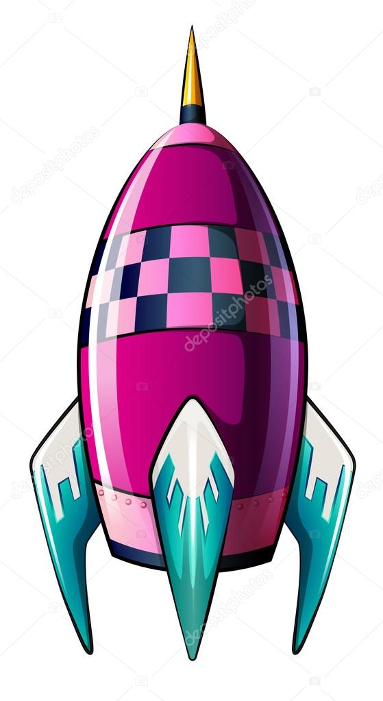 A rocket with a pointed tip