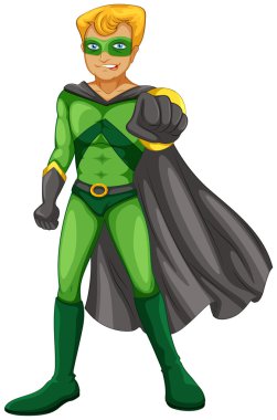 gülümseyen bir süper kahraman