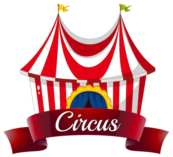 Une étiquette de cirque — Image vectorielle