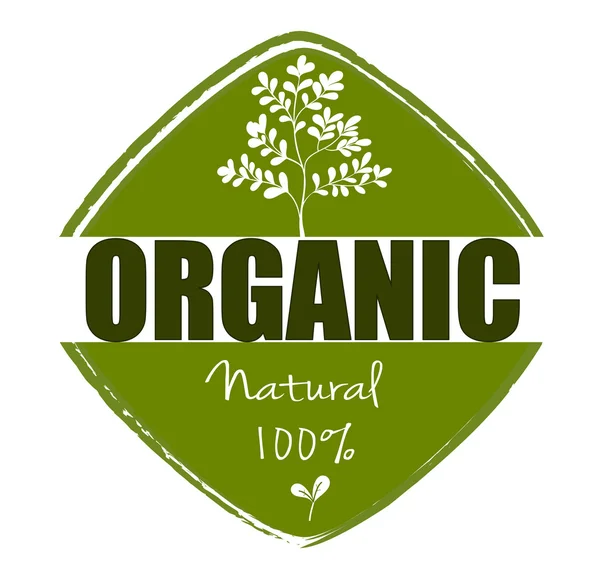 Přírodní organické popisek — Stockový vektor