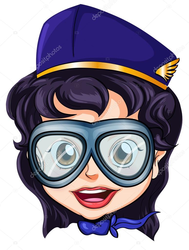 A head of an air hostess